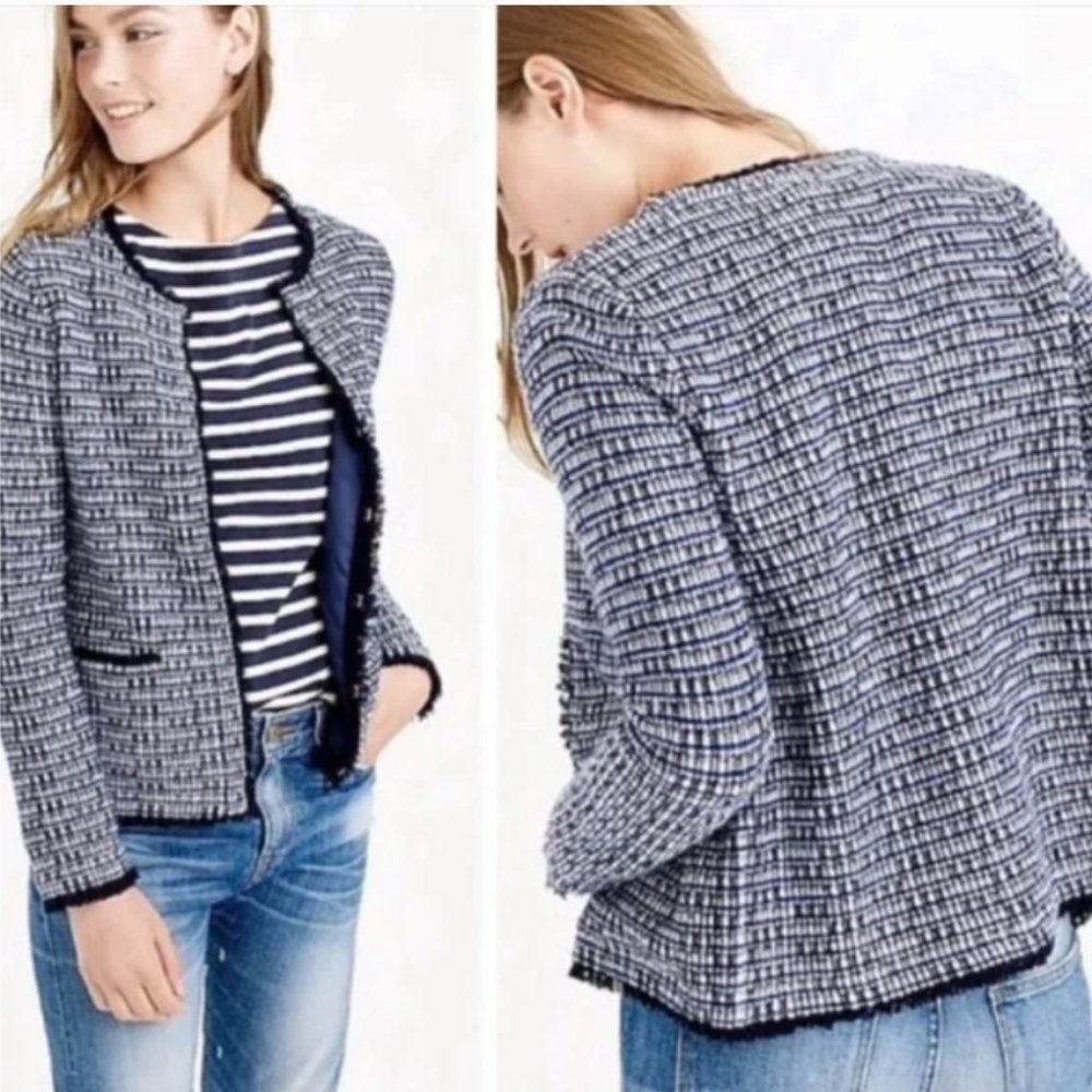 J. Crew Women's Tweed Sweater Blazer